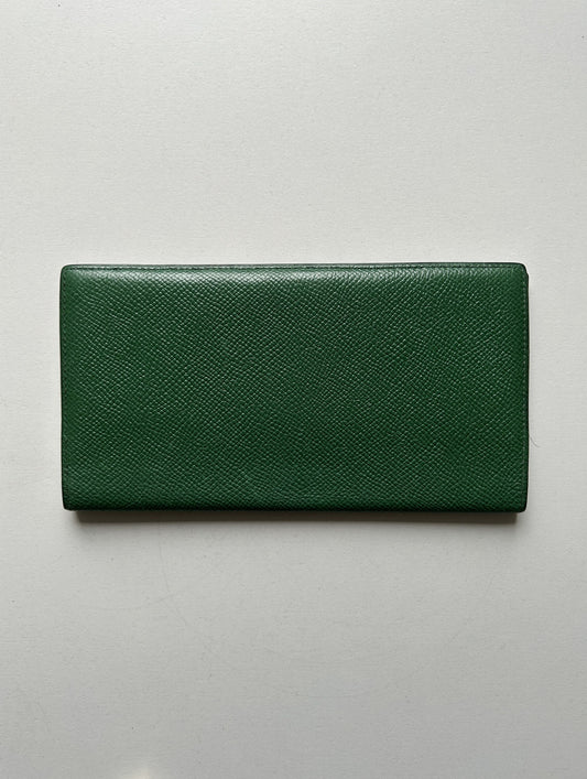 Vintage hermes osaka long bifold wallet