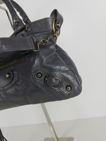 Balenciaga first bag in dark gray