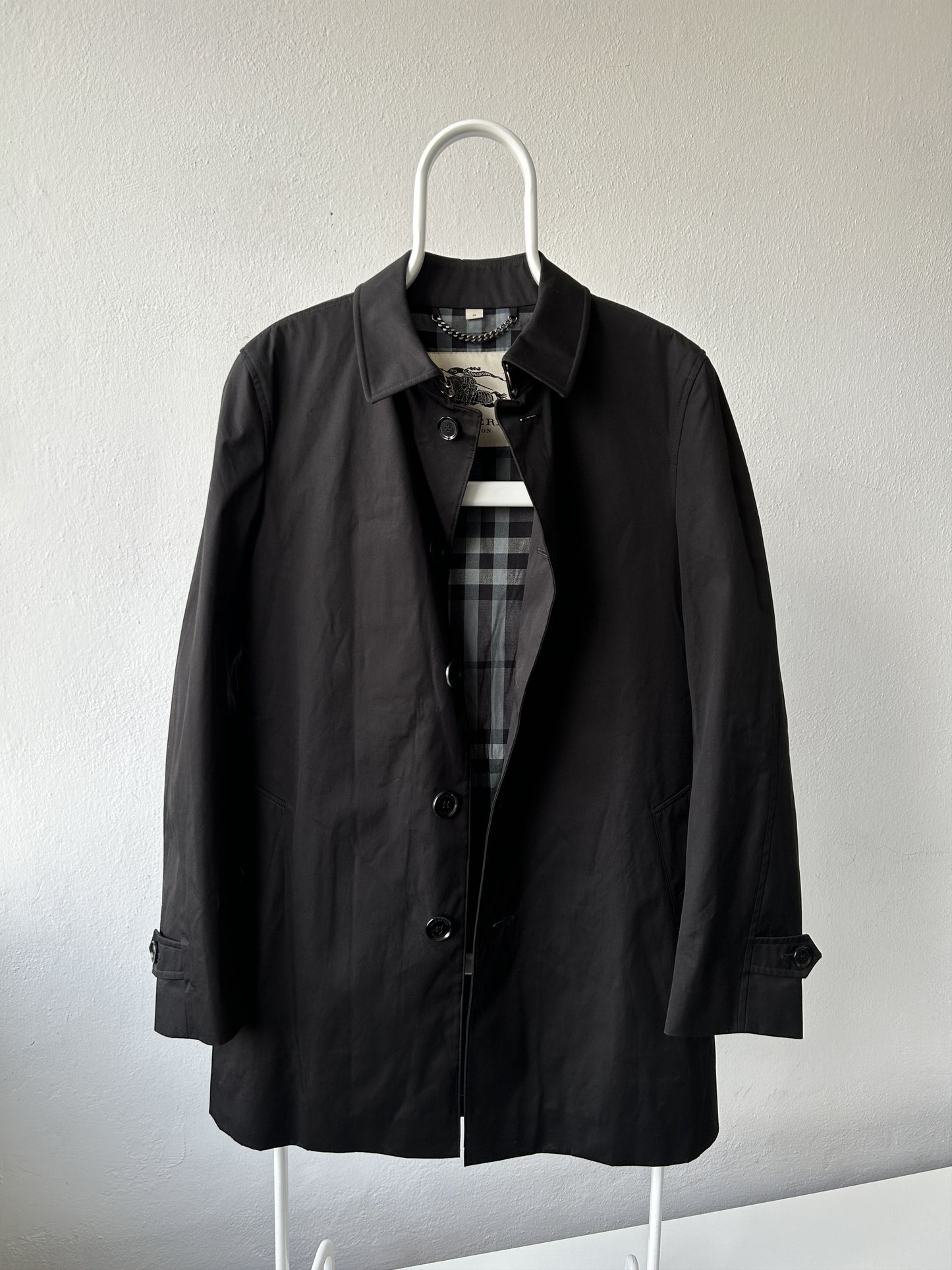 Burberry black trench coat