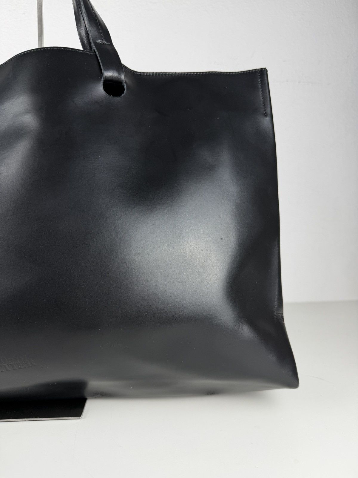 SS2000 Jean Paul Gaultier city panier leather tote bag