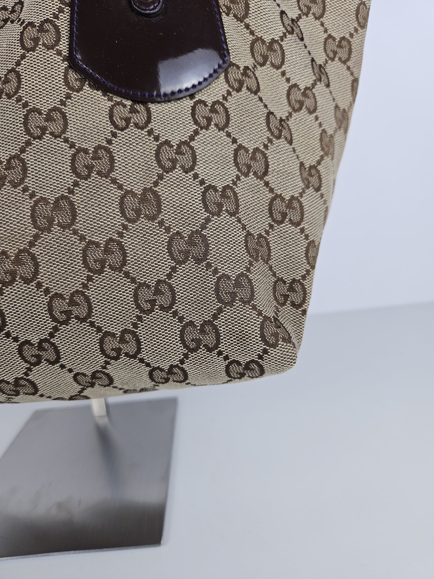 Gucci abbey gg monogram tote bag