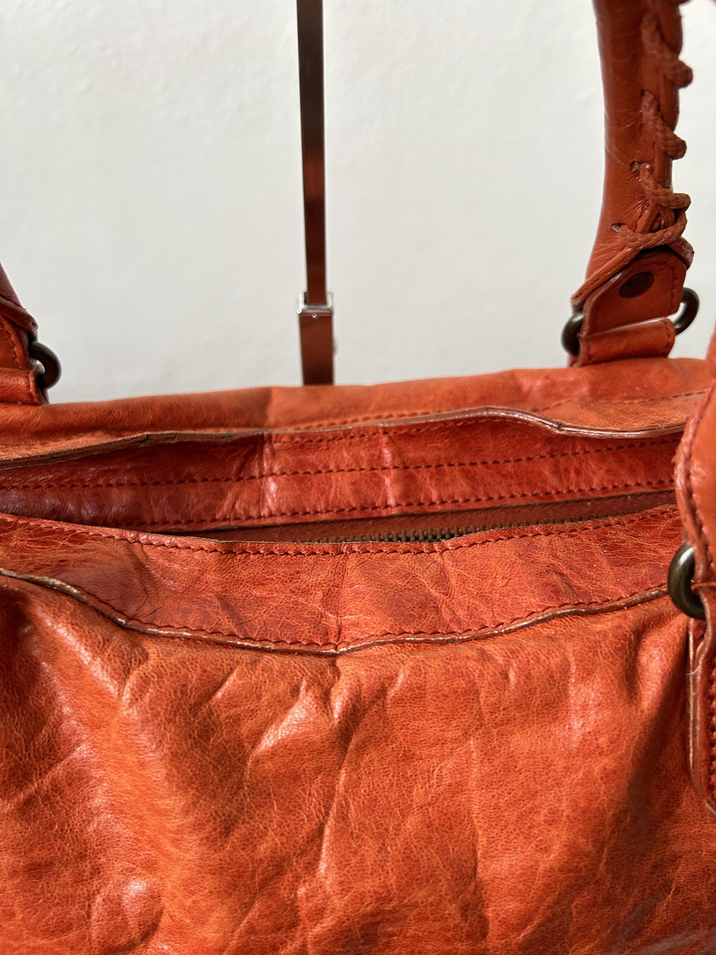 Balenciaga city bag in pumpkin spice