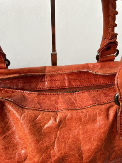 Balenciaga city bag in pumpkin spice