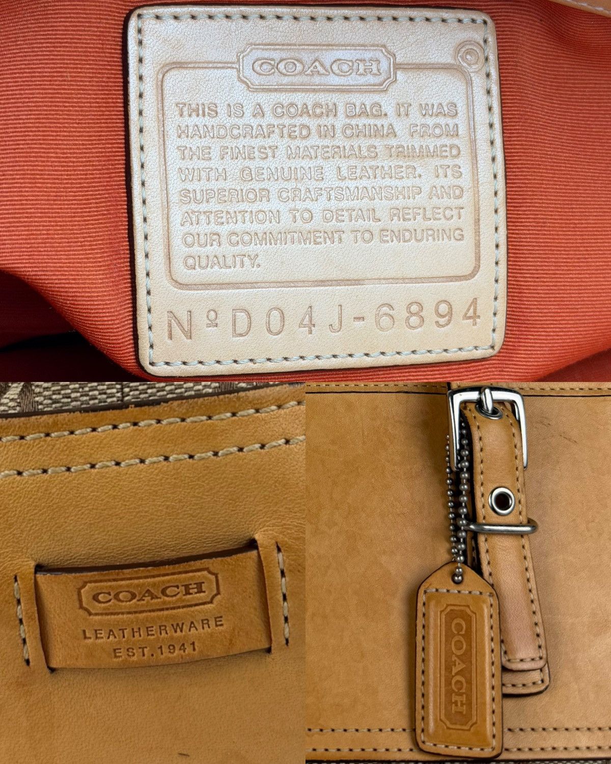 Coach signature tote