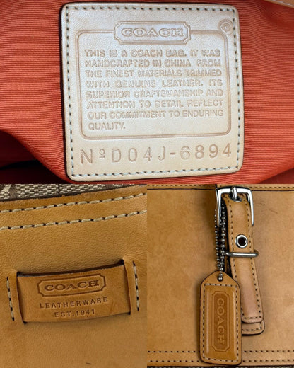 Coach signature tote