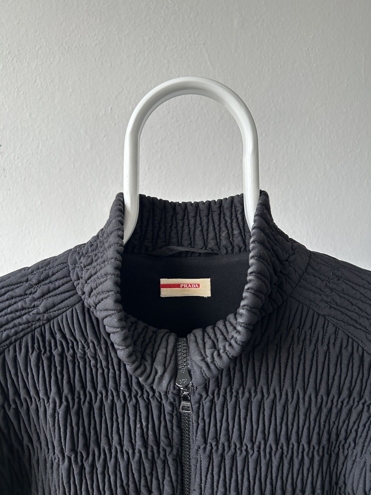 Archive AW2011 Prada pleated full zip sweatshirt