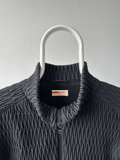 Archive AW2011 Prada pleated full zip sweatshirt