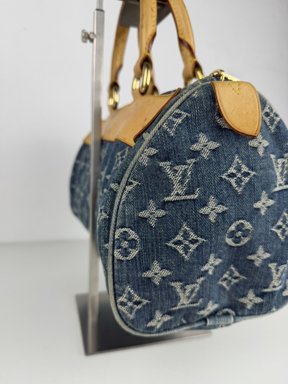 Louis Vuitton monogram denim neo speedy mini Boston bag