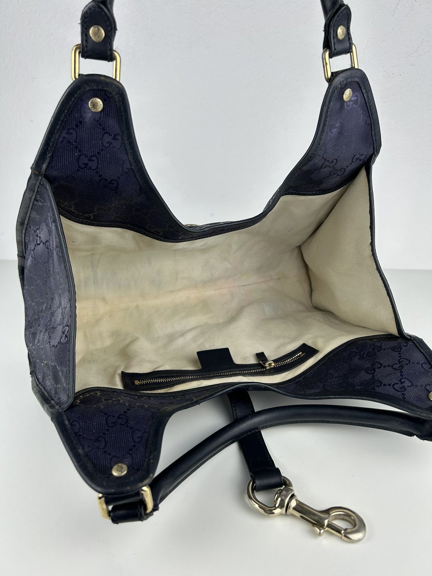Gucci Jackie gg monogram coated canvas handbag
