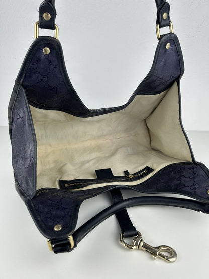 Gucci Jackie gg monogram coated canvas handbag