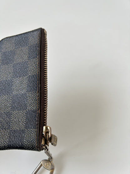 Louis Vuitton damier ebene pochette cle coin/ key pouch