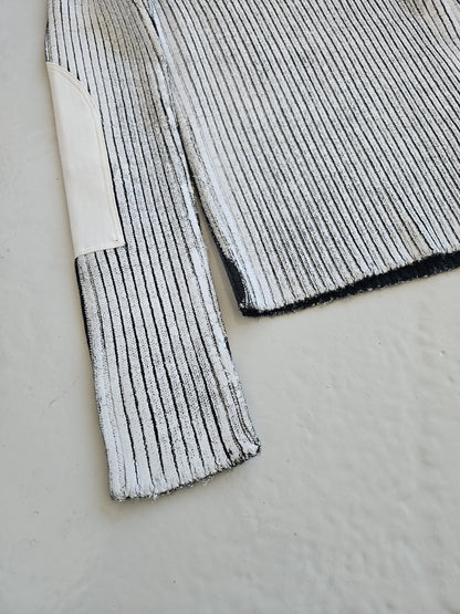 AW2018 Maison Margiela handpainted ribbed sweater
