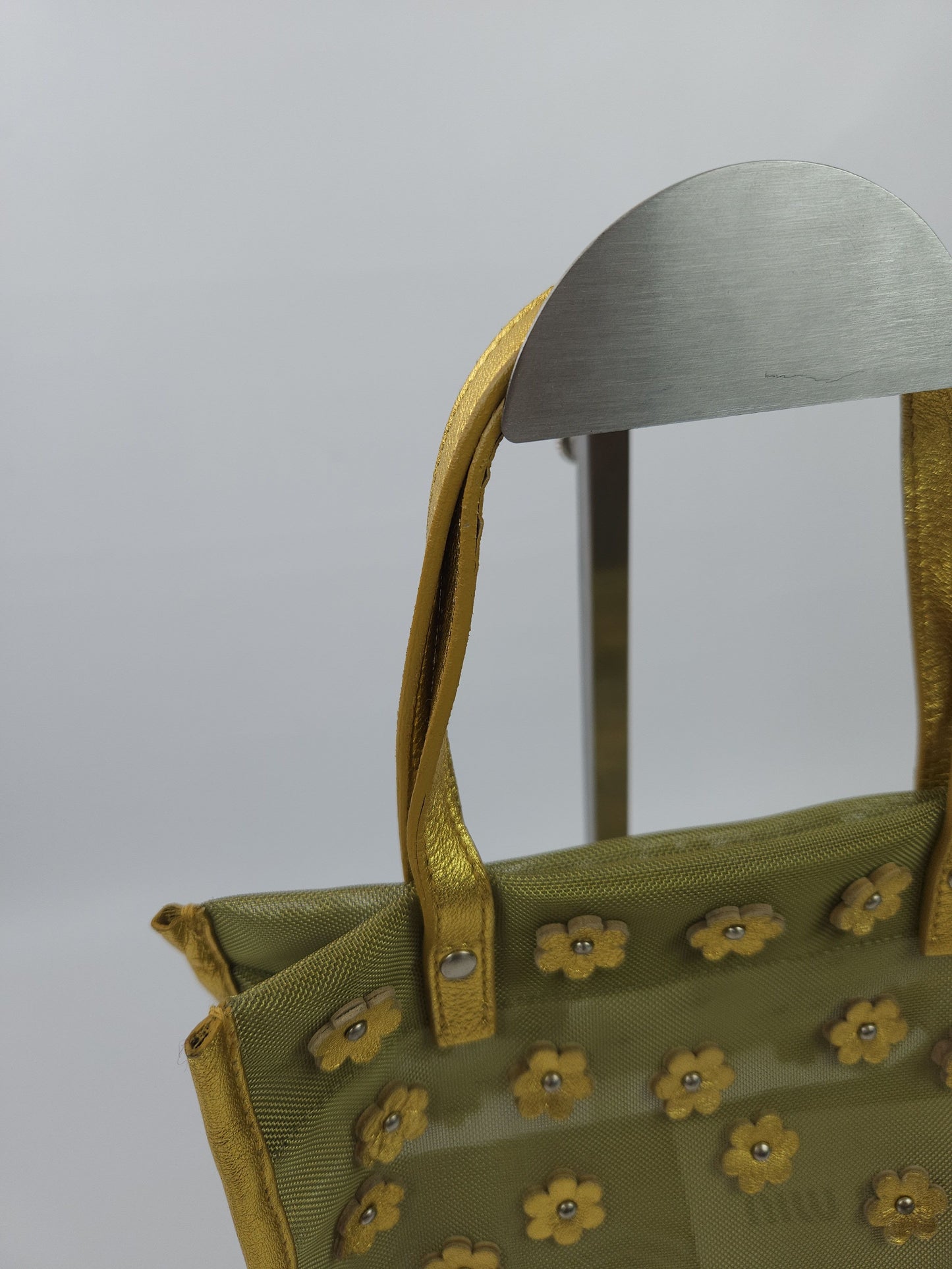 Archive 1999 miu miu mesh floral mini tote bag mb1522