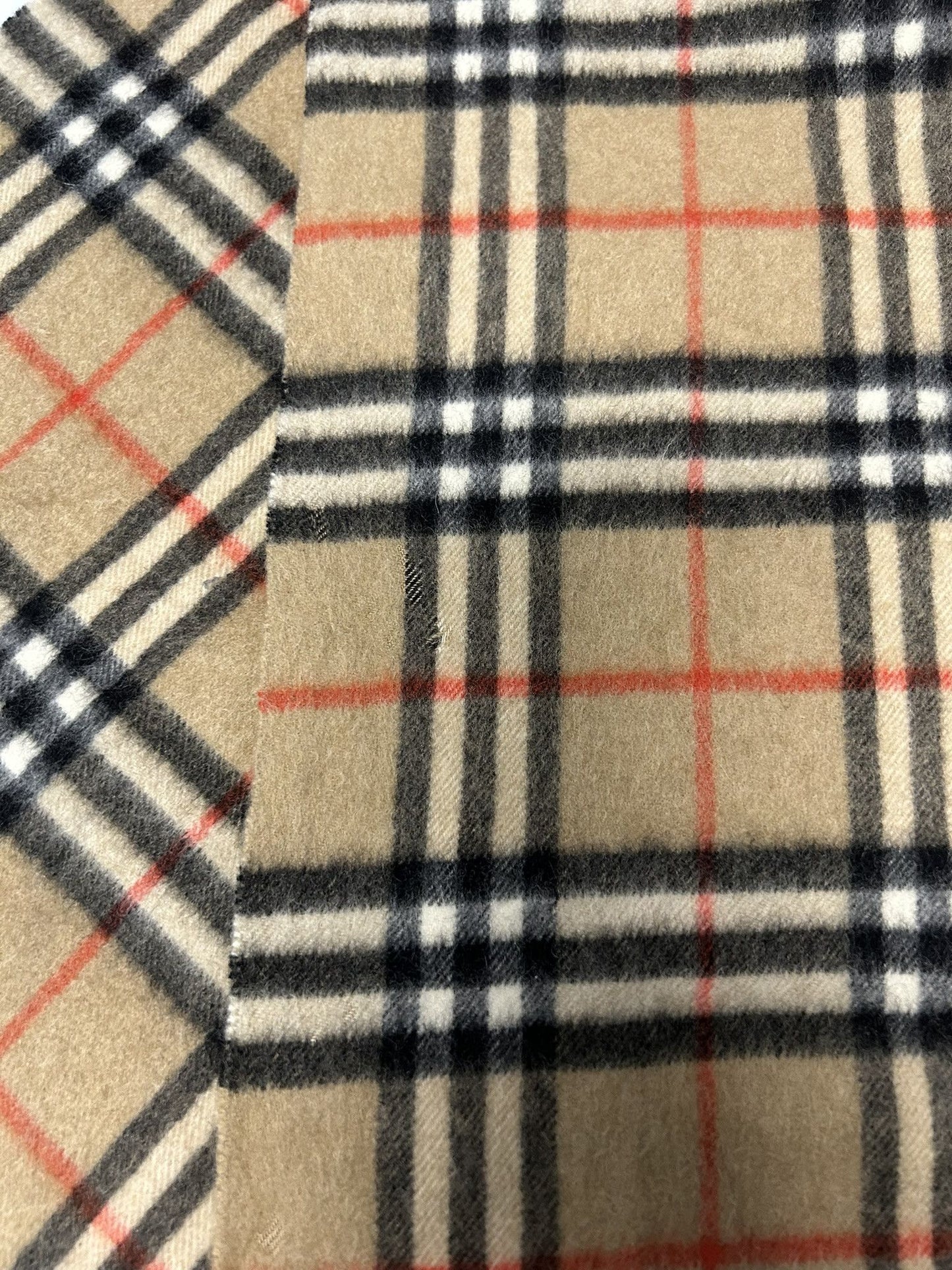 Vintage Burberry nova check cashmere scarf