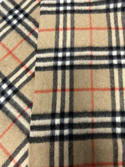 Vintage Burberry nova check cashmere scarf