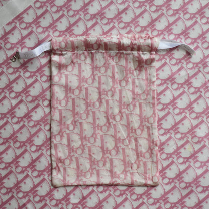 Dior trotter silk & cotton mini scarf pink John galliano era