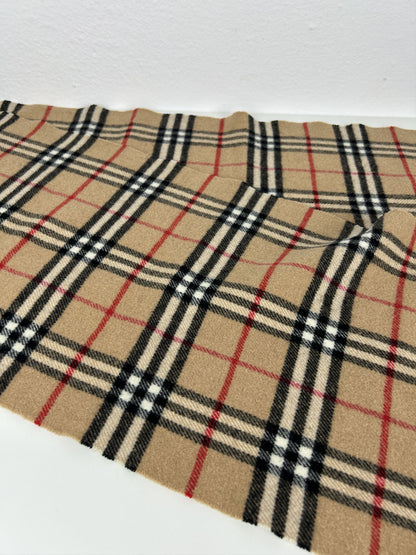 Vintage Burberry nova check merino wool and cashmere scarf