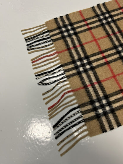 Vintage Burberry nova check cashmere scarf