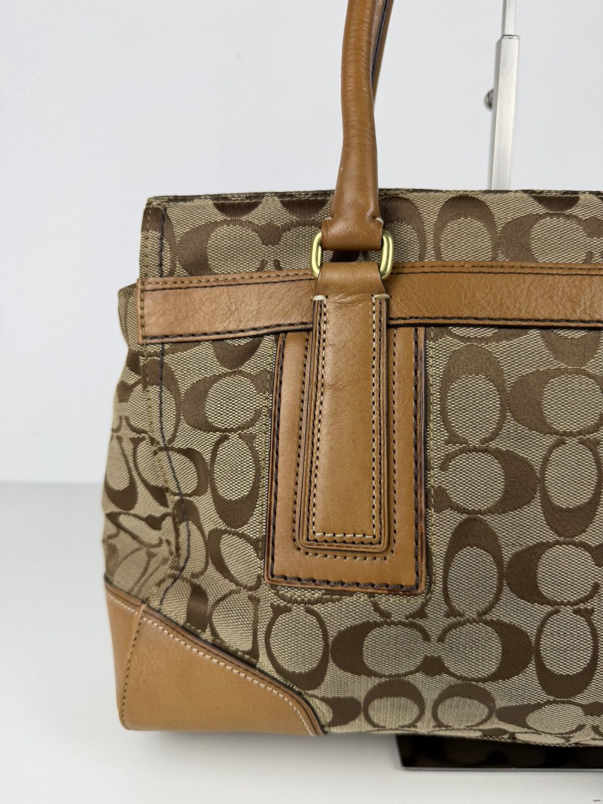 Coach signature turnlock Hamptons tote bag