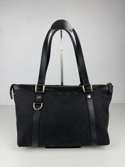 Gucci abbey GG monogram canvas tote