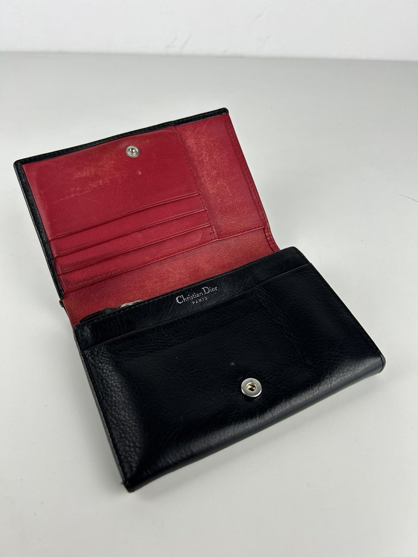 Vintage 90s Dior leather bifold wallet