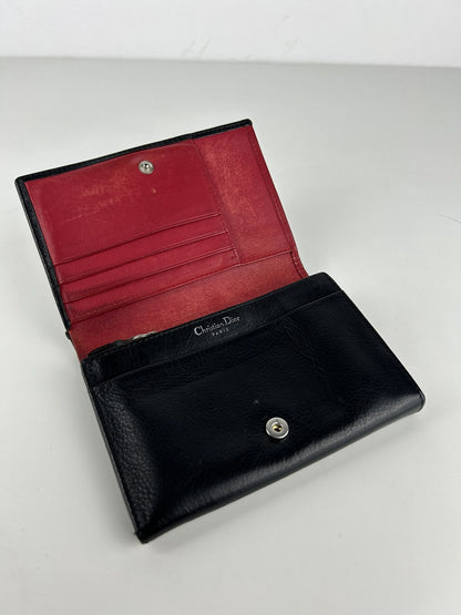 Vintage 90s Dior leather bifold wallet