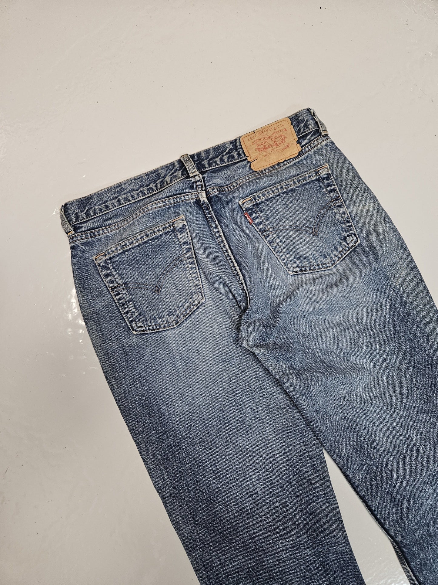 Vintage y2k levis 544 distressed flared denim