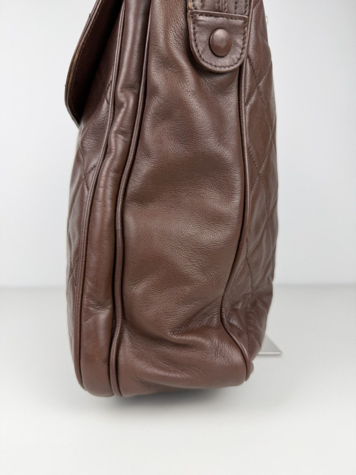 1996 Chanel CC turnlock matelasse quilted lambskin tote