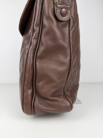 1996 Chanel CC turnlock matelasse quilted lambskin tote
