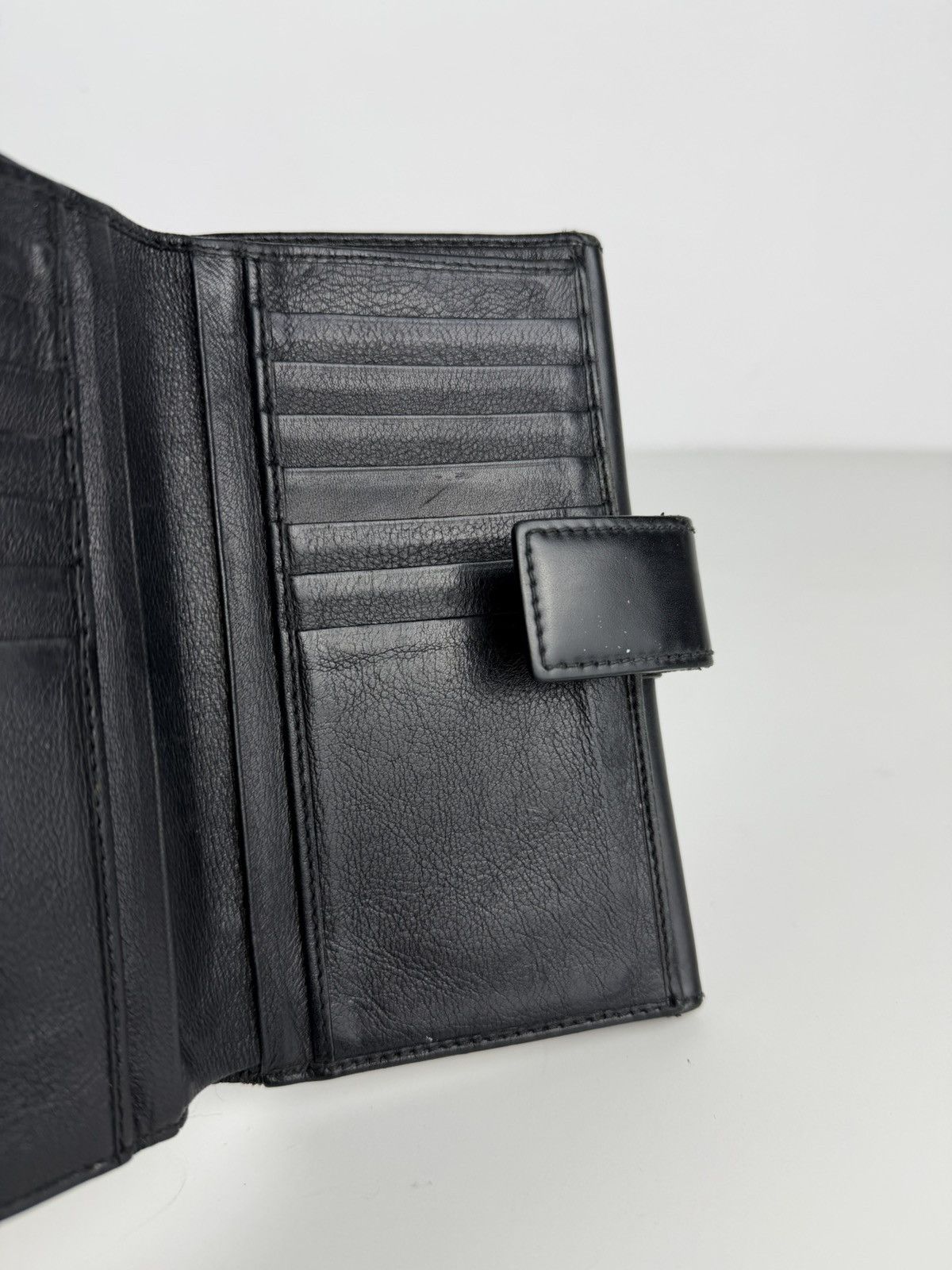 Dior John Galliano era street chic monogram long trifold wallet