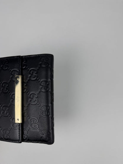 Gucci guccissima leather trifold wallet
