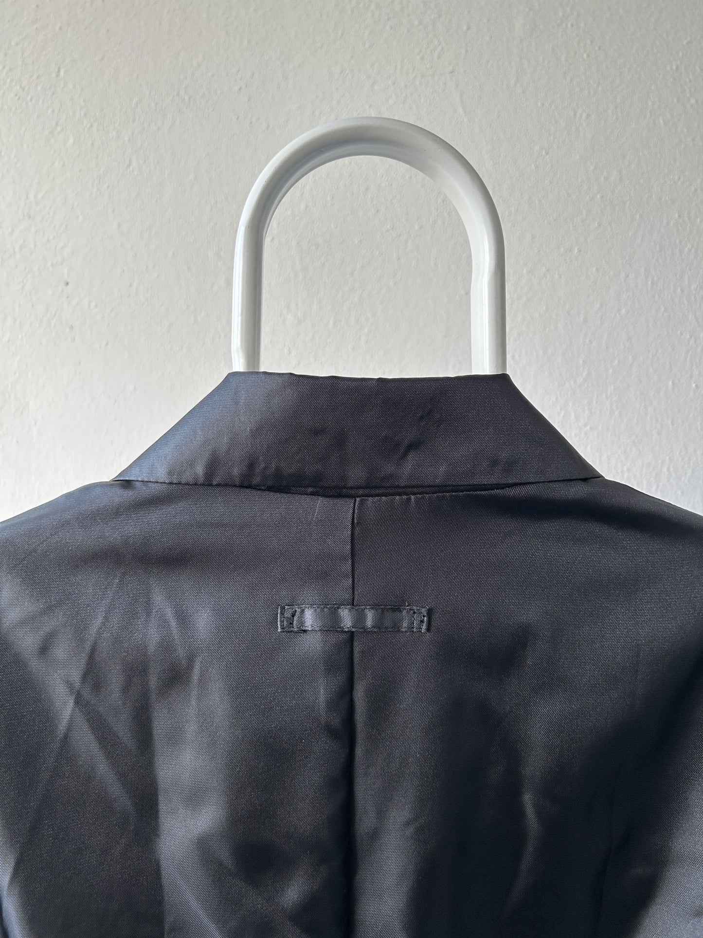Gaultier homme objet nylon belted trench coat