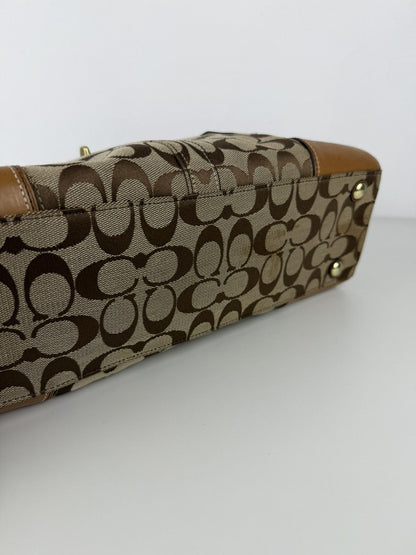 Coach signature turnlock Hamptons tote bag
