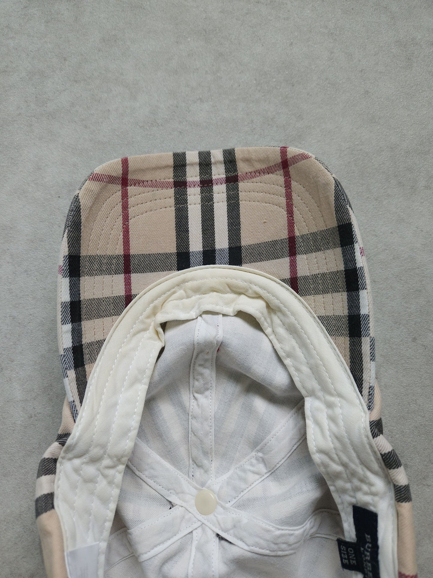Vintage y2k burberry nova check hat cap