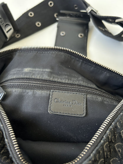 Y2k Dior street chic half moon hobo handbag