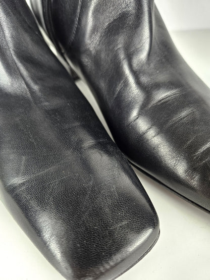 Cole Haan square toe side zip ankle boots