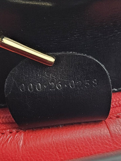 Vintage 80s Gucci lady lock box leather handbag