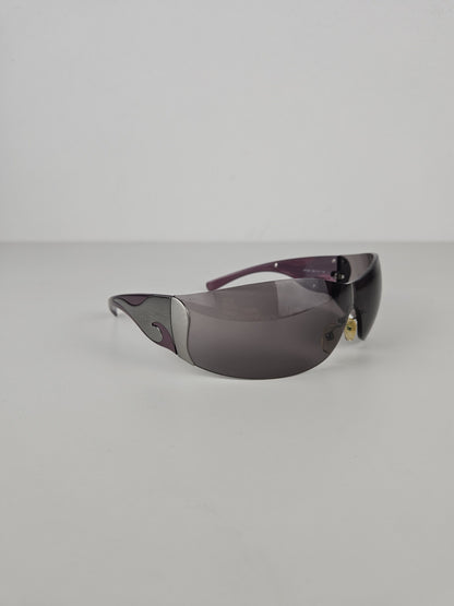 Archive y2k Prada SPR58F wraparound flame sunglasses