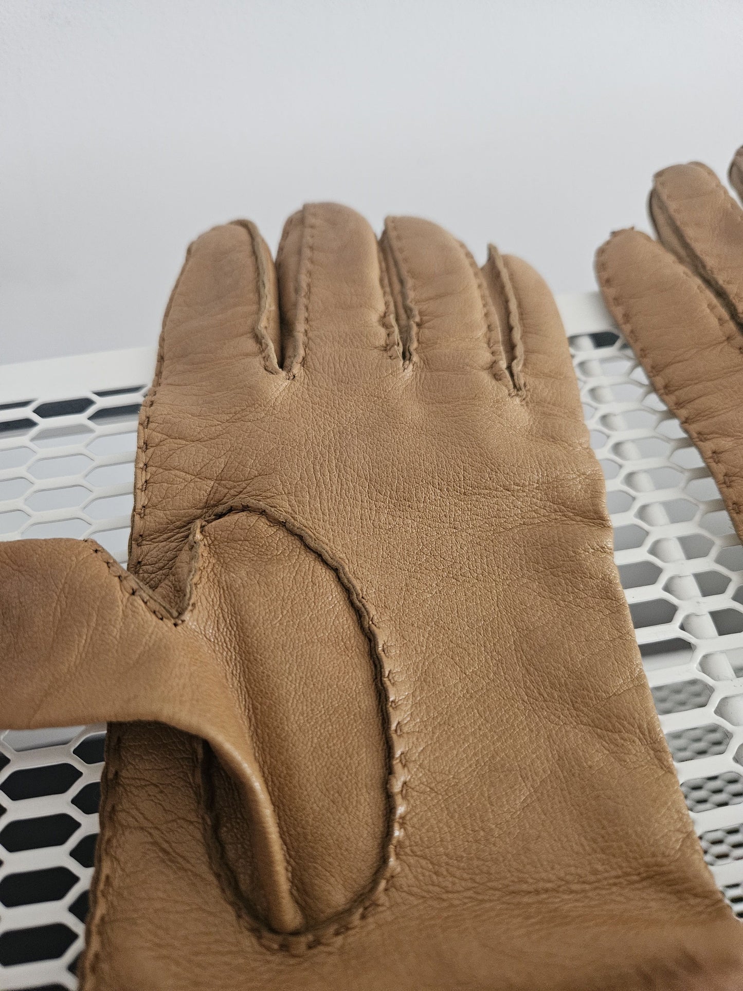 Prada lambskin and mink fur gloves