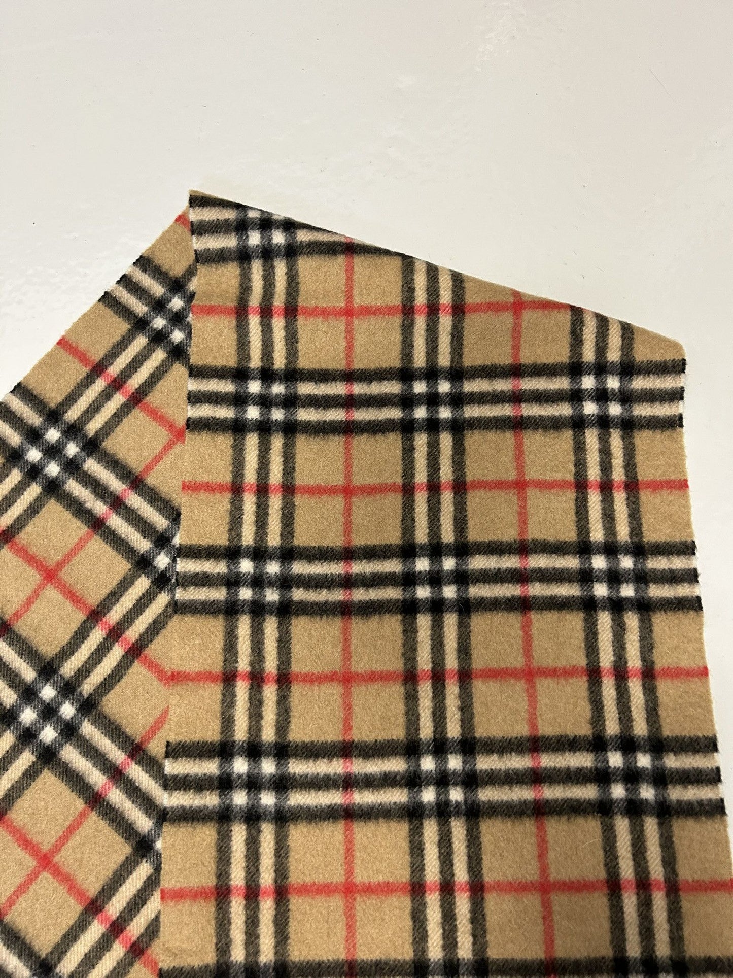 Vintage Burberry nova check cashmere scarf