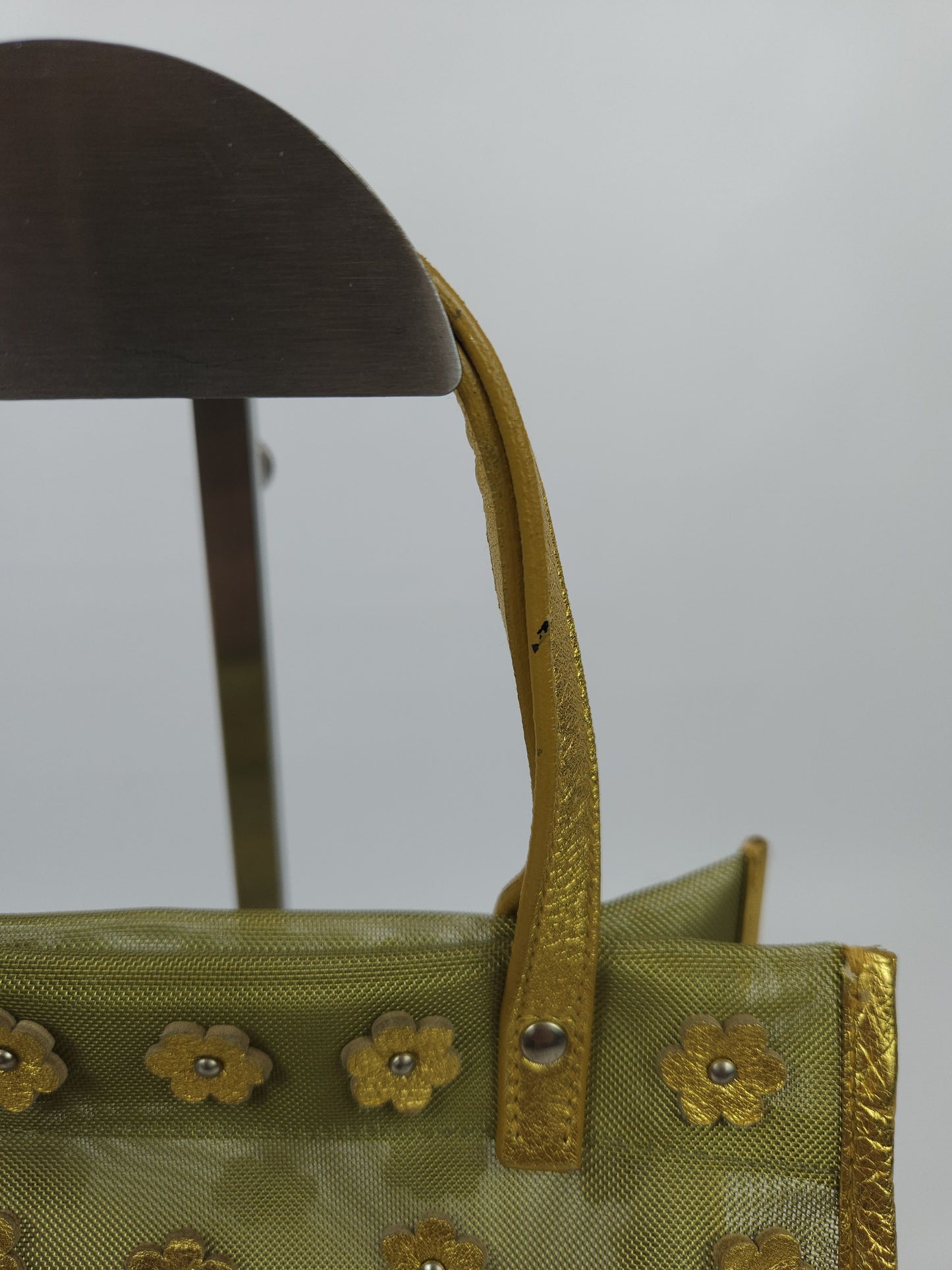 Archive 1999 miu miu mesh floral mini tote bag mb1522