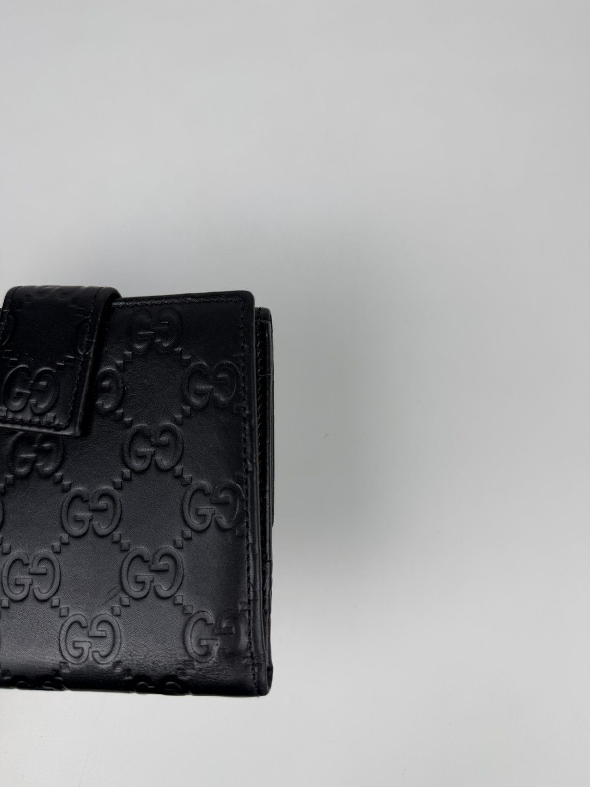Gucci guccissima leather trifold wallet