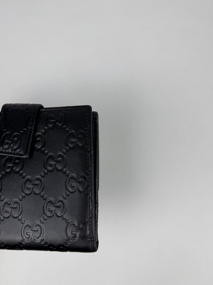 Gucci guccissima leather trifold wallet