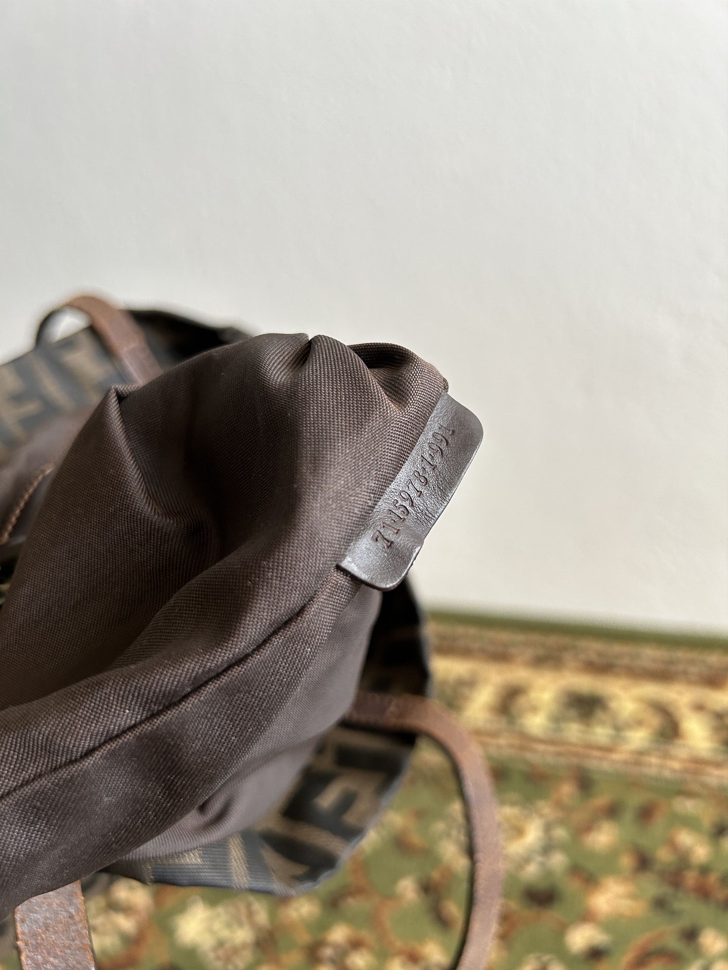 Vintage y2k fendi ff zucca monogram tote bag