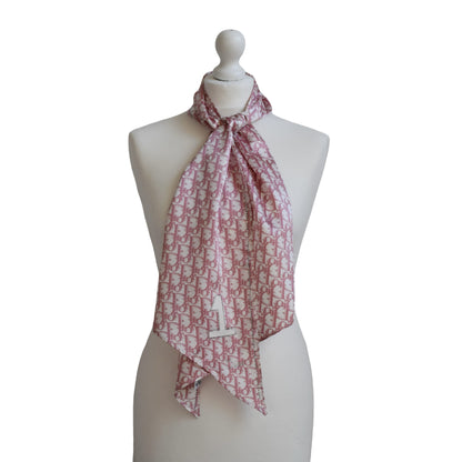 Dior trotter rhinestone embellished silk scarf John Galliano era