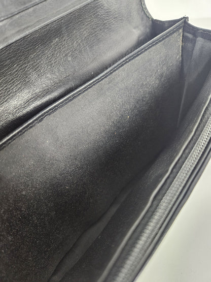 Vivienne Westwood orb black patent leather wallet