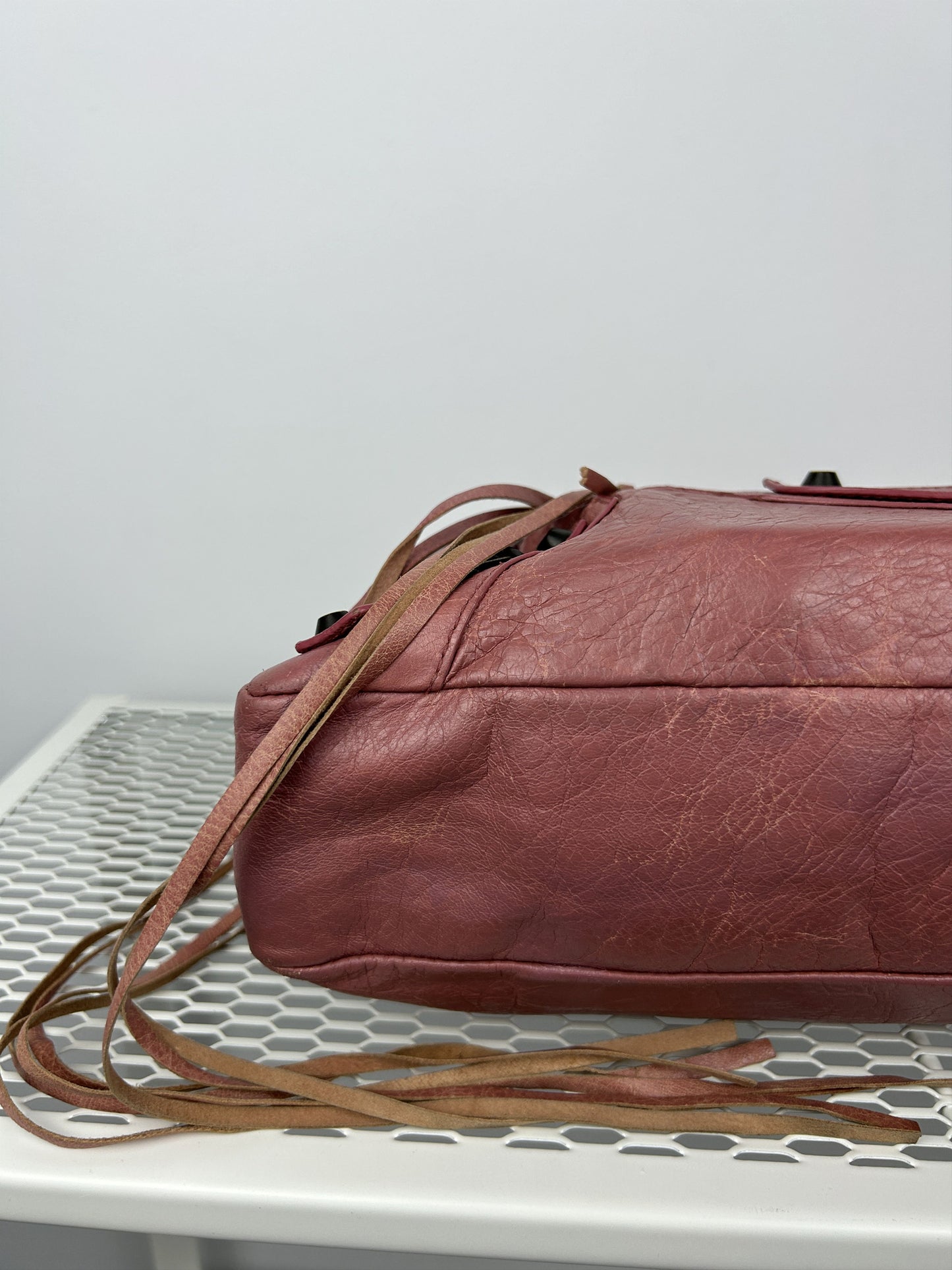 Balenciaga first bag in dusty pink