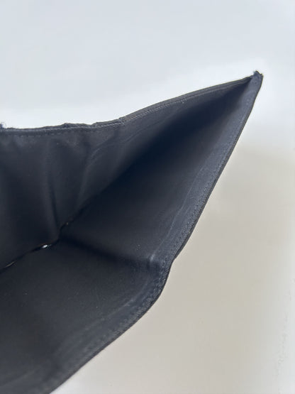 Prada triangle logo nylon bifold wallet