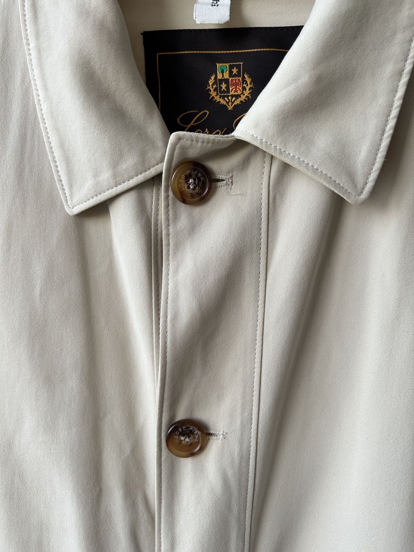 Loro piana light cotton and silk overcoat