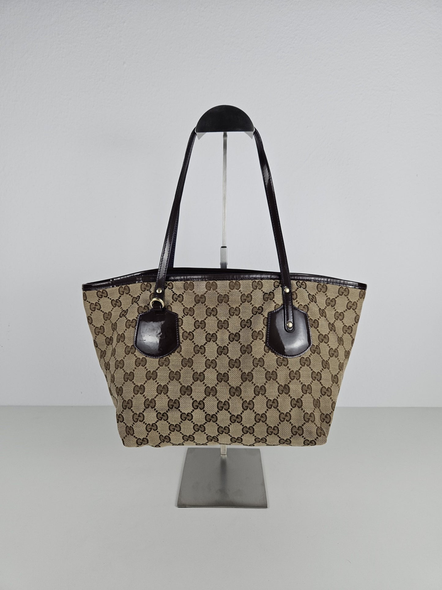 Gucci abbey gg monogram tote bag